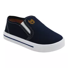 Tênis Masculino Infantil Meninos Slip On Calce Fácil Barato 