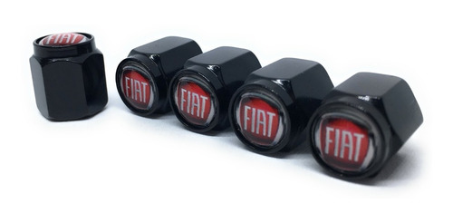 Tapa Valvulas Metalicas Para Neumatico Emblema Fiat Foto 4