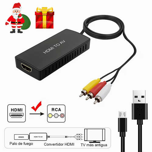 Hdmi Un Convertidor De Rca, Hdmi Av Compuesto Un Vídeo Adapt
