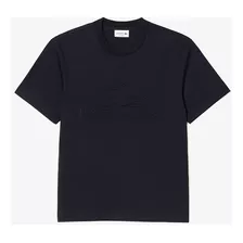 Camiseta Lacoste Relaxed Fit Em Jérsei C/ Emblema Acolchoado