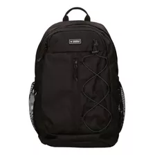 Mochila Converse Transition Backpack Color Negro Diseño De La Tela Liso