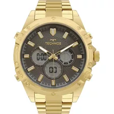 Relógio Technos Masculino Ts Digiana Dourado - Bj3814ab/1p Cor Do Fundo Preto