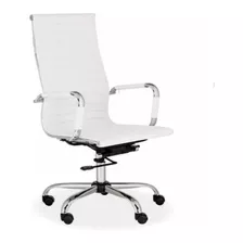 Silla Aluminium Blanca Aluminum Eames Respaldo Alto