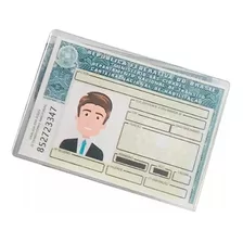 Porta Cnh Documento Habilitação Capinha Acrílico Kit 100un