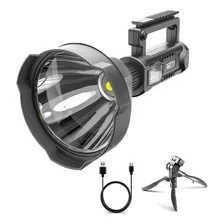 Foco Linterna Led Largo Alcance 600 Metros Usb Trípode Led