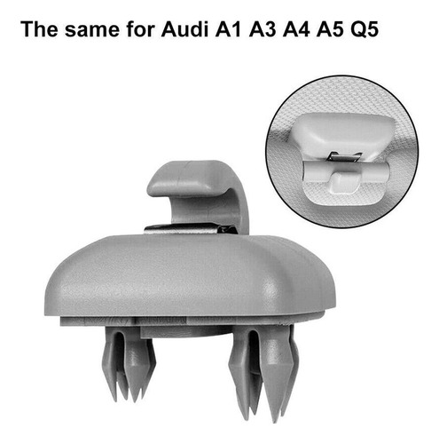 2 Clips Soporte Visera Parasol Para Audi A1 A3 A4 A5 Q3 Q5 Foto 10