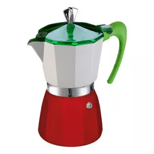 Cafetera Italiana Gat. Mokitaly, Tricolore. 1 Pocillo.