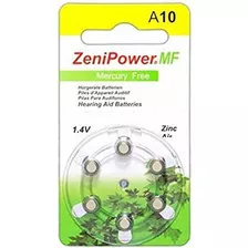 Zenipower  juego Pilas Para Audífonos Tamaño: 10 (60 pilas)