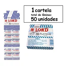 Lâmina New Lord Platinum 1 Cartela C/ 50u 