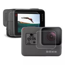 Set Láminas De Vidrio Para Pantalla Y Lente De Hero 5, 6 Y 7