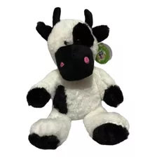 Vaca De Pelúcia Realista Animal Para Decoração 35cm