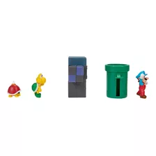 Set De Diorama Subterráneo Super Mario Bros