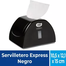 Servilletero Express Negro Elite Professional
