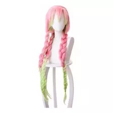 Peruca De Anime Ombre Rosa E Verde