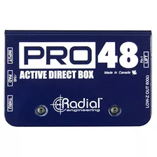 Radial Pro48 Activo 48volt Caja De Compacta Directa