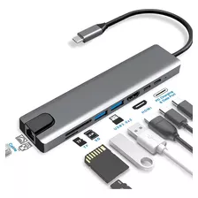 Agc Tecnologia Hub8en1 Hub Adaptador Multipuerto Usb C 8 En 1 