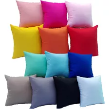 Fundas Para Almohadones Decorativos Lisos Colores 40x40