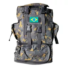 Mochila Padrão Exército Em Lona Militar Super Resistente 