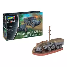 Krupp Protze Kfz 69 Con 3,7cm Pak 1/76 Model Kit Revell