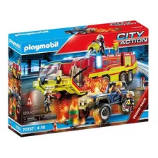 Playmobil Carro De Bombeiros Com Caminhâo - Sunny 2544