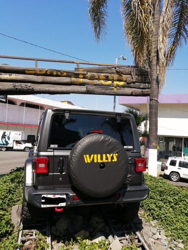 Funda Llanta Jeep Willys Retro Especial Para Cmara Reversa Foto 3