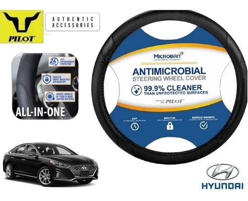 Funda Cubrevolante Negro Antimicrobial Hyundai Sonata 2017 Foto 4