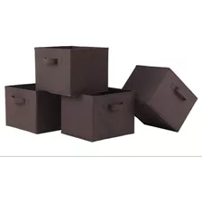 Caja Cajon Almacenamiento Tela Plegables Recamara Sala 4 Pza