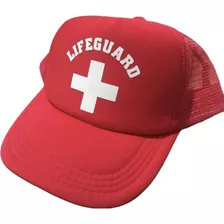 Gorra Roja Guardavidas Salvavidas Lifeguard