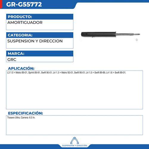 Amortiguador Chevrolet Metro 1998-2001 Foto 2