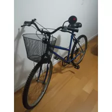 Bicicleta Dama Rodado 26 - Con Canasto Y Espejo