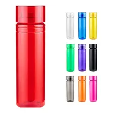 25 Cilindros Plástico Agua 850ml Colores Anfora Botella Agua Color Rojo Translucido