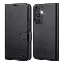 Funda Ocase Billetera Piel Para Galaxy A54 Negro