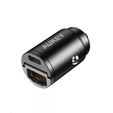 Cargador Para Auto De 30w, Puertos Usb-a Y Usb-c Negro