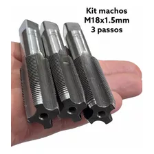 Macho M18x1.5 C/ 3 Passos Em Aço De Liga