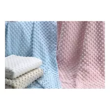 Manta Plush Pipoquinha P/ Bebê Luxo Antialérgica Cobertor