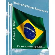 Bandeira Do Brasil Tamanho 1,13x1,61m Nylon 2,5 Pano Oficial