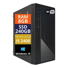 Pc Computador Cpu I5 2400 +ssd 240gb+8gb Memória Ram