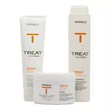 Kit Repair Active Montibello Treat Para Cabellos Dañados