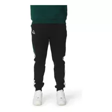 Logo Tape Pantalon Cowox Jogger Hombre Negro Kappa Kappa