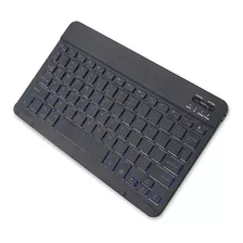 Teclado Bluetooth Retroiluminado Rgb Recargable Pc Tablet