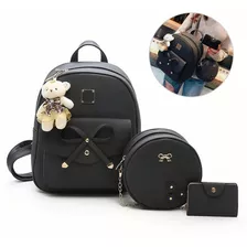 Conjunto De Mochila Y Bolsas Modernas Para Mujer, 3 Piezas