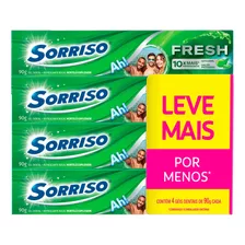 Pasta De Dentes Sorriso Fresh Hortelã Explosion Em Gel Pacote X 4 360 G