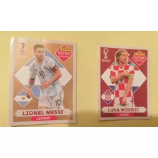 2 Figuritas: Extra Sticker Messi Bronce Y Modrik. 2 X $600 