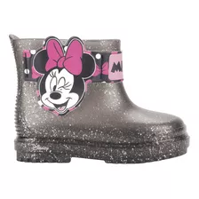 Galocha Boot Coturno Bota Baby Disney Aplique Minnie
