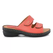 Chinela Mujer Cuero Briganti Sandalia Zapato Taco Mcch26005