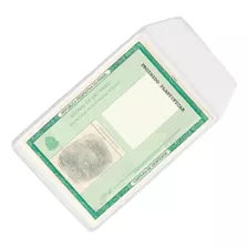 Capa Plastica P Rg/ Titulo De Eleitor Novo Kit C/ 50 Unid