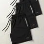Kit 3 Bermuda Masculina Tactel Com Elastano Academia Treino 3-unidade Preto G