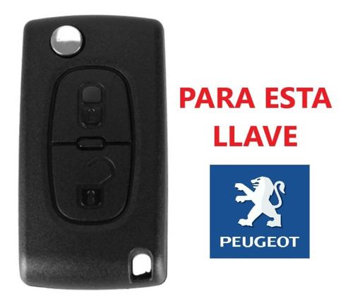 Funda Silicon Peugeot 107, 206, 207, 307, 308, 406 2 Botones Foto 3