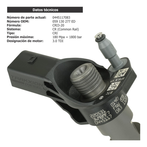 Inyector Diesel Para Q7 Audi V6 3.0 Tdi 2015-2019 Piezo083 Foto 8