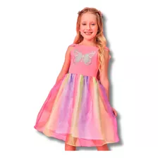 Vestido Fantasia Infantil Menina Kukie Borboleta